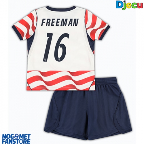 Sjedinjene Države Alex Freeman #16 Domaci Dres za djecu SP 2026 Kratak Rukav (+ Kratke hlače)